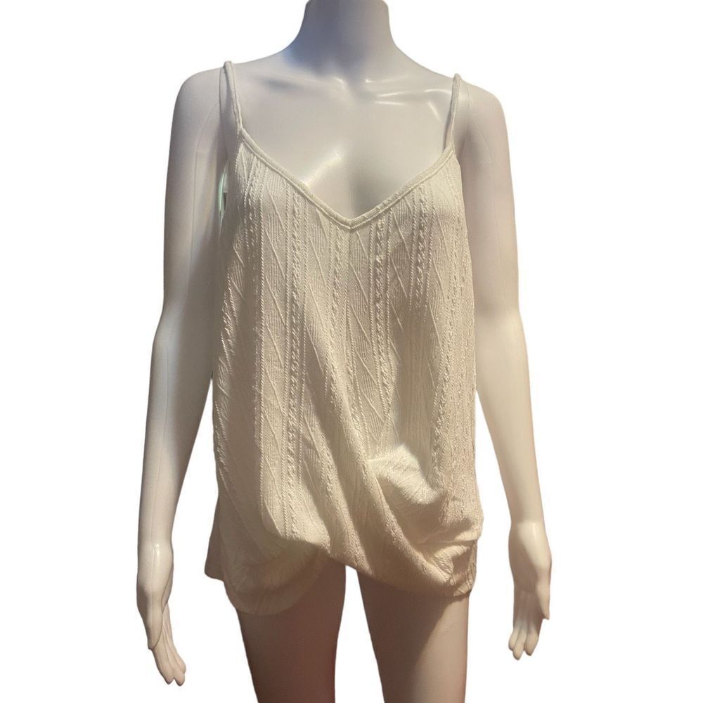 NEW Womens White Strappy Tank TOP SZ XXL Emery Rose Tags